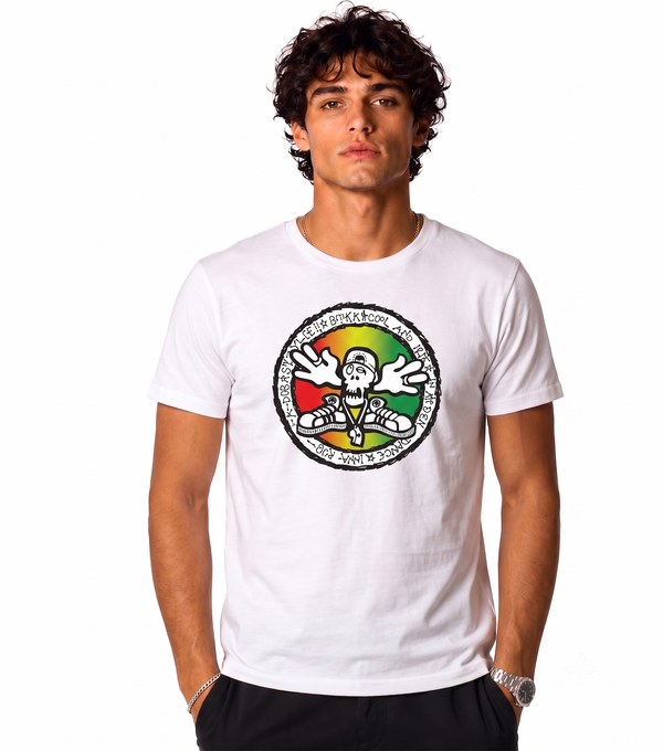 BTKA - COOL AND IRIE Large Front Print T-Shirt