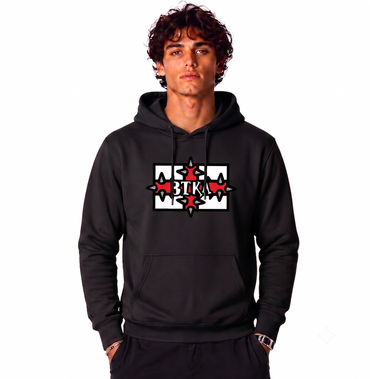 BTKA - PUNK ROCKS 90's Classic Front & Back Print Logo Hoodie