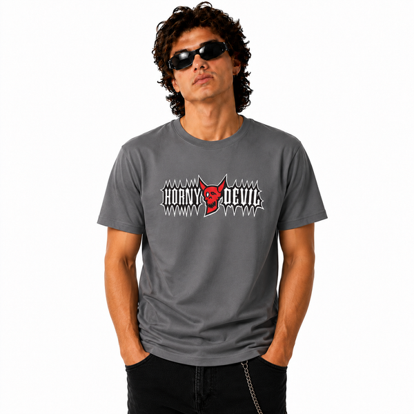 BTKA HORNY DEVIL FRONT & BACK PRINT LOGO T-SHIRT