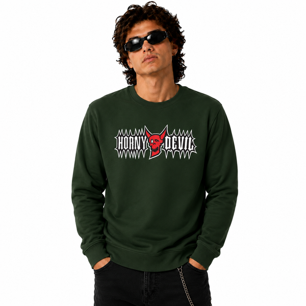 BTKA Horny Devil Front & Back Print Sweatshirt