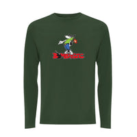 Funky dog Bombastic  Front Print Long Sleeve – Rave inspired 90s streetwear, retro fashion from Have a nice day london store 
