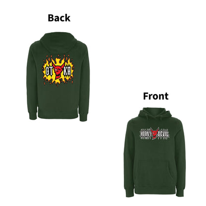 BTKA Horny Devil front & back print  Logo Hoodie