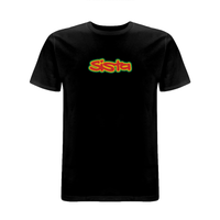 Sista Large logo, embroidered T-shirt – Rave inspired 90s streetwear, retro fashion from Have a nice day london store 