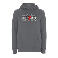 BTKA Horny Devil Logo Hoodie – Rave inspired 90s streetwear, retro fashion from Have a nice day london store 