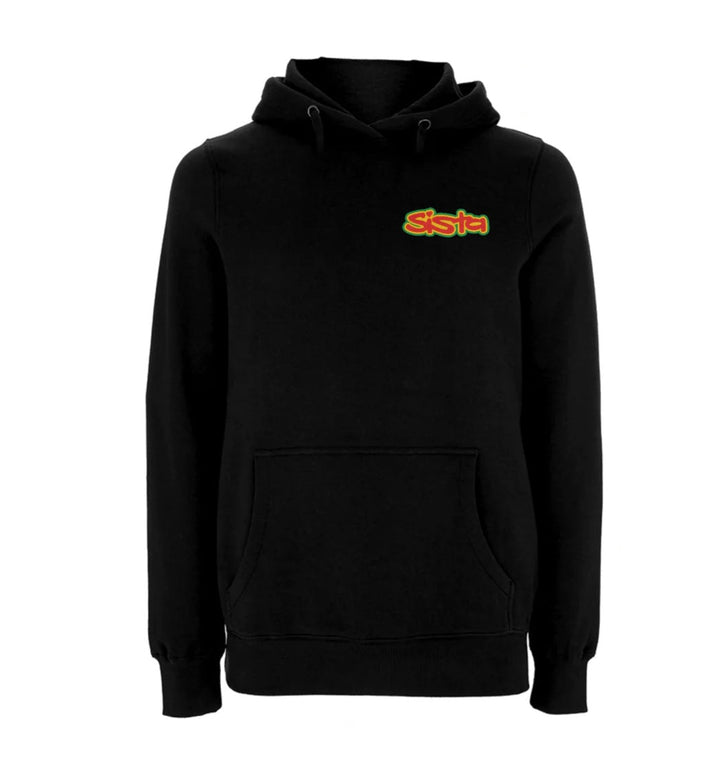 Sista small logo left breast embroidered Hood – Rave inspired 90s streetwear, retro fashion from Have a nice day london store 