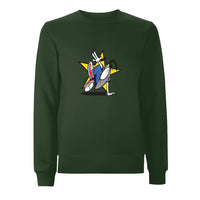 Funky dog Dog Star Front Print Sweatshirt – Rave inspired 90s streetwear, retro fashion from Have a nice day london store 