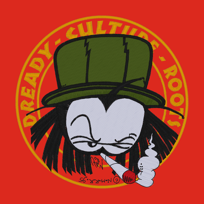 Dready Old Skool Front and Back Embroidered Zip Hood - Dready Original