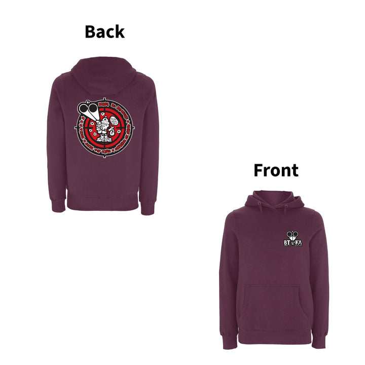 BTKA Take All Bets Front and Back Print Hood – Rave inspired 90s streetwear, retro fashion from Have a nice day london store 