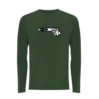 BTKA Pistol Front Print Long Sleeve – Rave inspired 90s streetwear, retro fashion from Have a nice day london store 