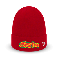 EXCLUSIVE SISTA embroidered script X New Era beanie – Rave inspired 90s streetwear, retro fashion from Have a nice day london store 