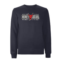BTKA Horny Devil Front Print Sweatshirt – Rave inspired 90s streetwear, retro fashion from Have a nice day london store 