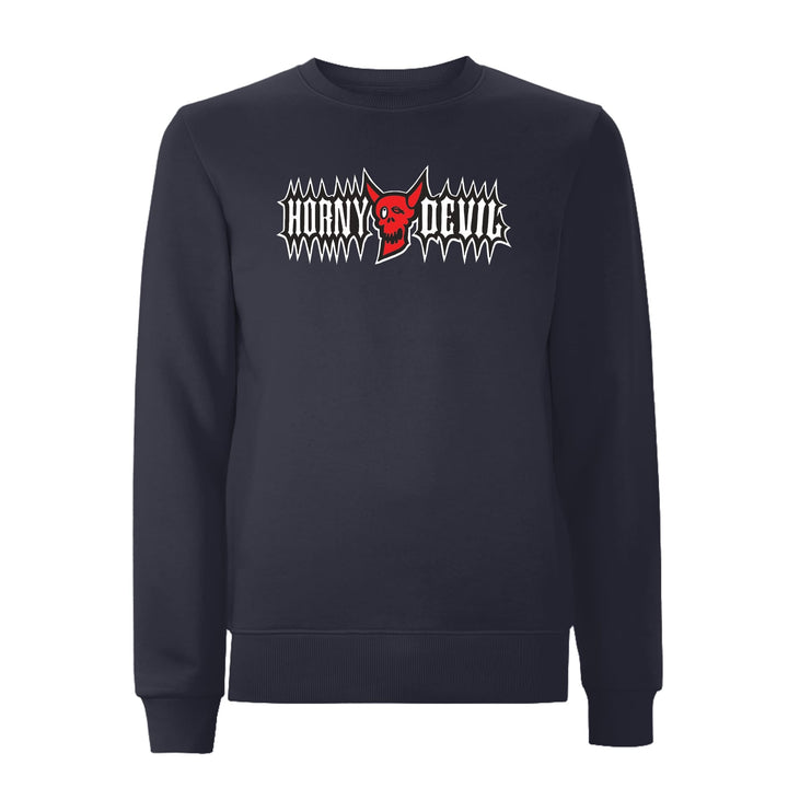 BTKA Horny Devil Front Print Sweatshirt – Rave inspired 90s streetwear, retro fashion from Have a nice day london store 