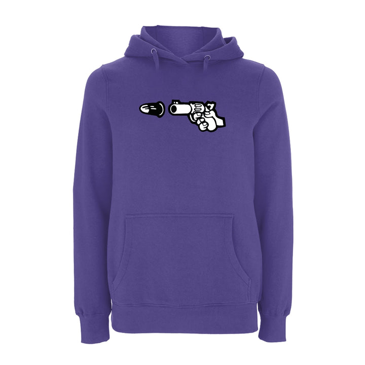 BTKA Pistol Logo Hoodie – Rave inspired 90s streetwear, retro fashion from Have a nice day london store 