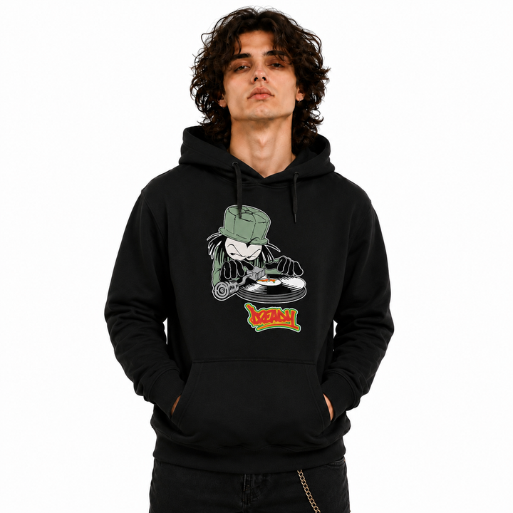 DJ DREADY 90's Classic Logo Front Print Hood