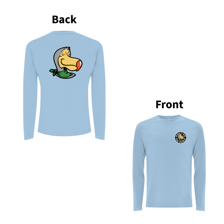 DON'T DO THE DODO - CREST Front and Back Print Longsleeve T-shirt – Rave inspired 90s streetwear, retro fashion from Have a nice day london store 