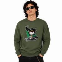 DREADY Two Time Front Print Sweatshirt