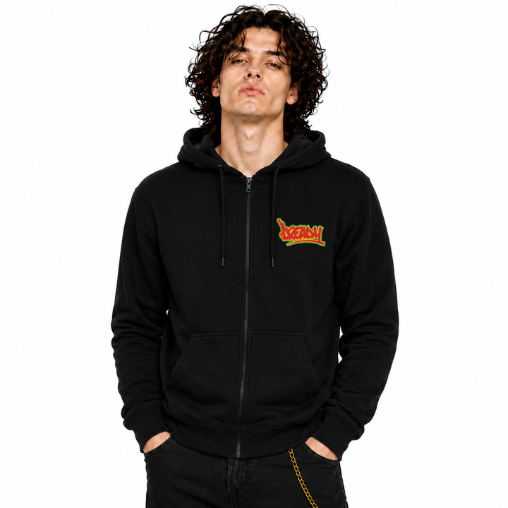 Dready Logo front zip hood