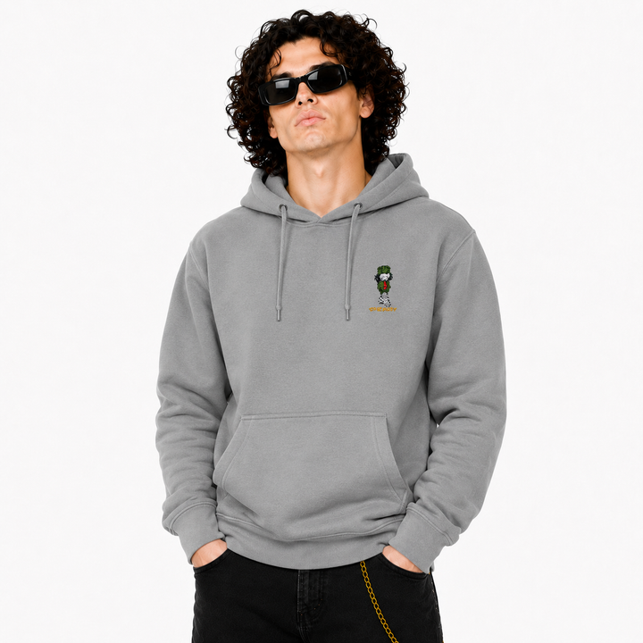 Dready Walking Man Embroidered Hood