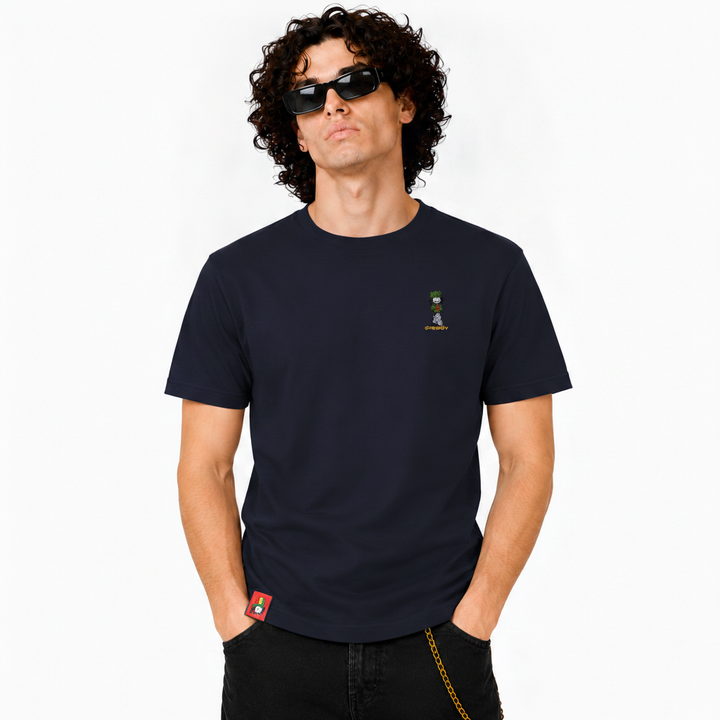 Dready Walking Man Embroidered T-Shirt Sunday special