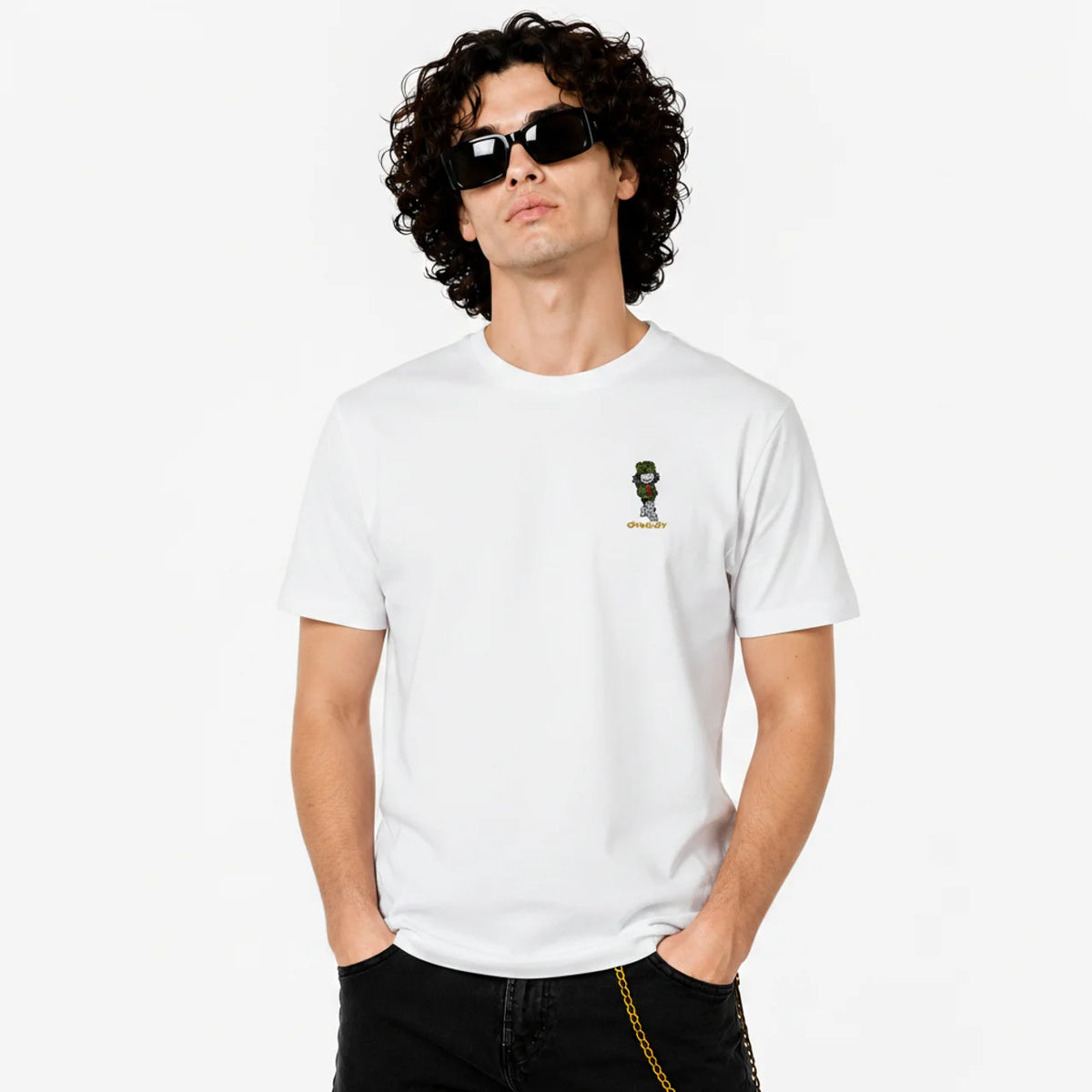 Dready Walking Man Embroidered kids T-Shirt
