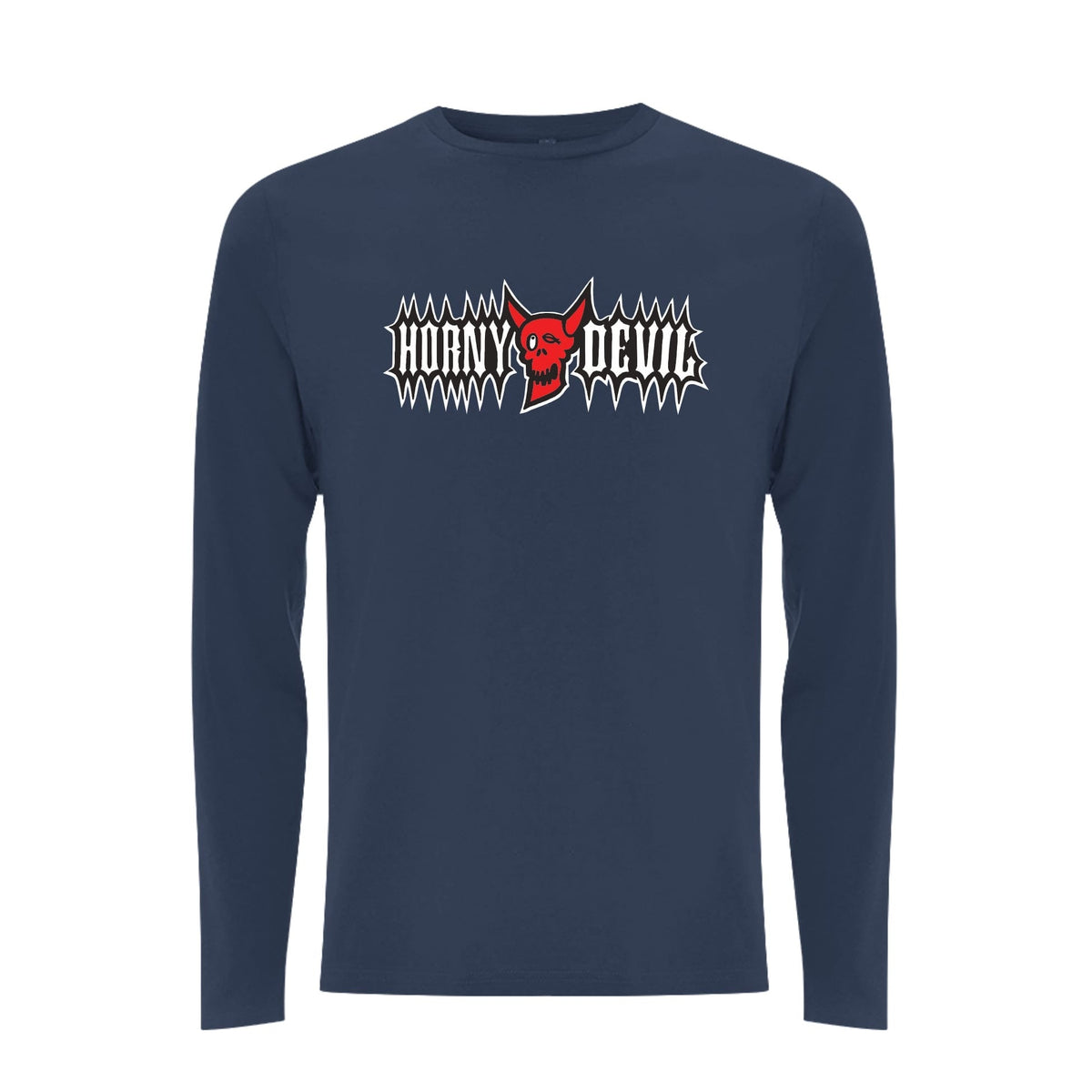 BTKA Horny devil Front Print Long Sleeve – Rave inspired 90s streetwear, retro fashion from Have a nice day london store 