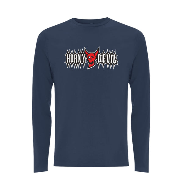 BTKA Horny devil Front Print Long Sleeve – Rave inspired 90s streetwear, retro fashion from Have a nice day london store 