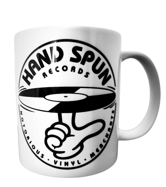Handspun Records White Logo Mug