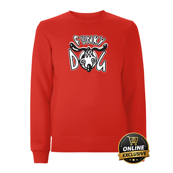 Funky Dog Embroidered Sweatshirt