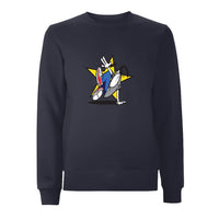 Funky dog Dog Star Front Print Sweatshirt – Rave inspired 90s streetwear, retro fashion from Have a nice day london store 