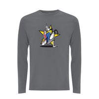 Funky dog Dog Star Front Print Long Sleev – Rave inspired 90s streetwear, retro fashion from Have a nice day london store 