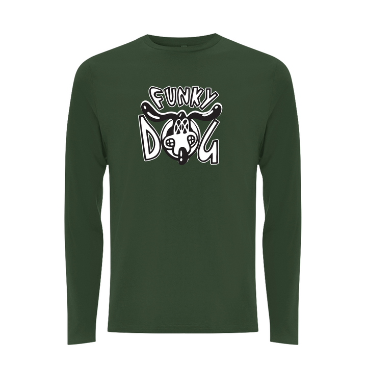 FUNKY DOG  - FUNKY DOG LOGO Longsleeve T-shirt – Rave inspired 90s streetwear, retro fashion from Have a nice day london store 
