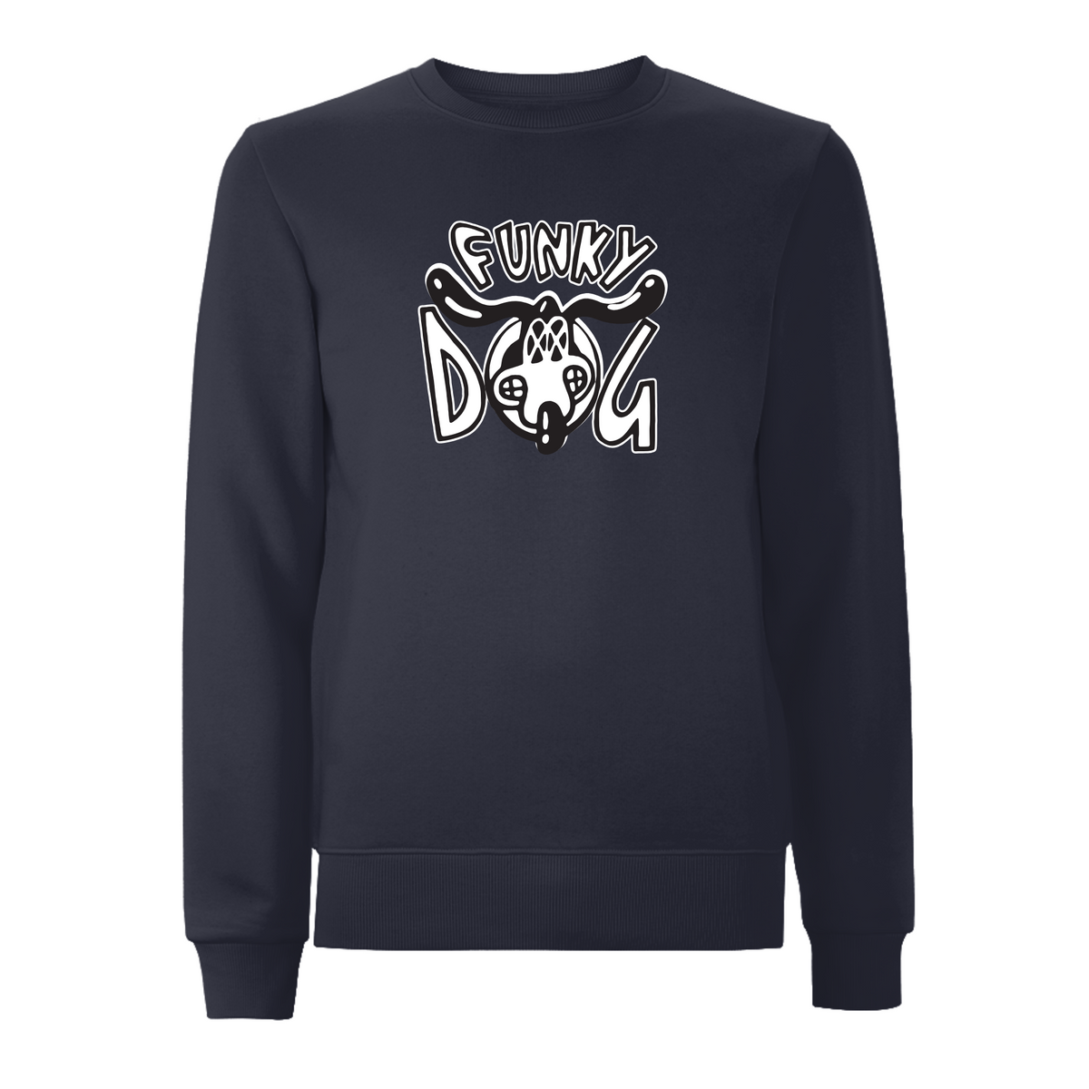 FUNKY DOG  - FUNKY DOG LOGO Sweatshirt – Rave inspired 90s streetwear, retro fashion from Have a nice day london store 