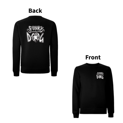 FUNKY DOG - FUNKY DOG LOGO  Front and Back Print Sweatshirt