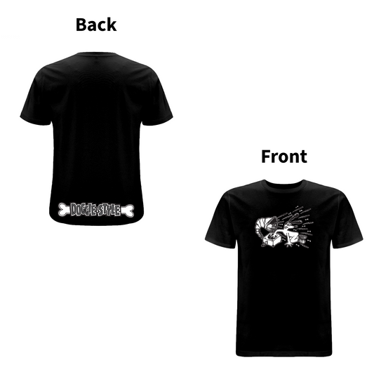 FUNKY DOG  - DOGGIE STYLE - Front and Back Print T-shirt