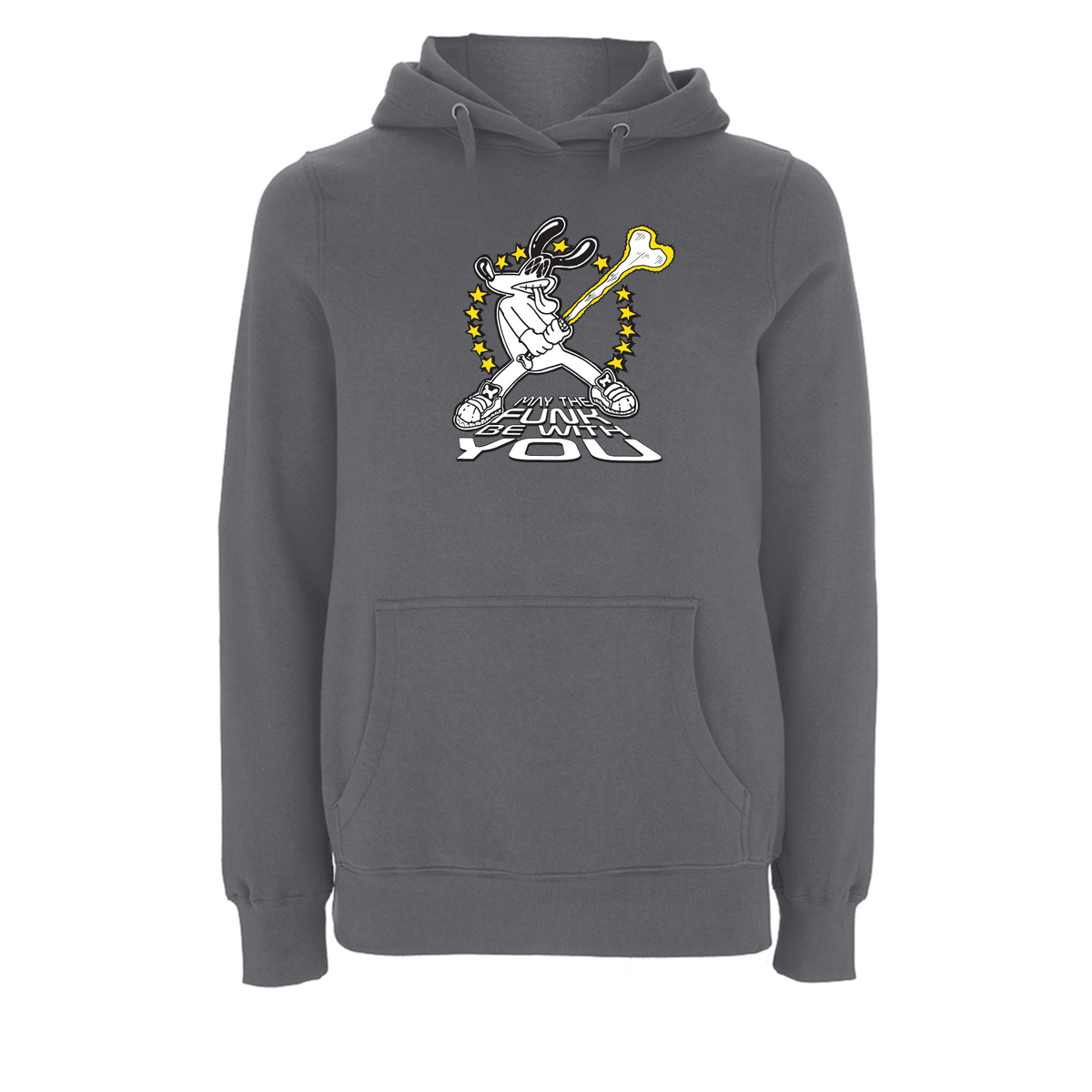 FUNKY DOG  - MAY THE FUNK BE WITH YOU Hoodie – Rave inspired 90s streetwear, retro fashion from Have a nice day london store 