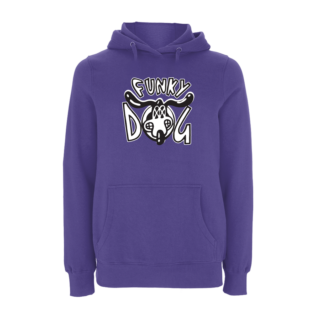 FUNKY DOG  - FUNKY DOG LOGO Hoodie – Rave inspired 90s streetwear, retro fashion from Have a nice day london store 
