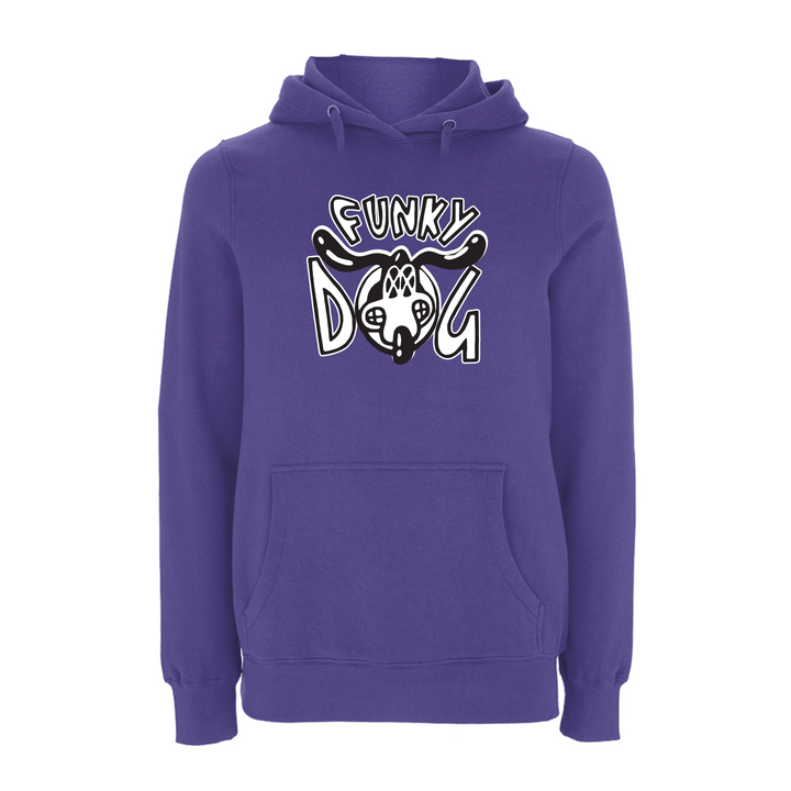 FUNKY DOG  - FUNKY DOG LOGO Hoodie – Rave inspired 90s streetwear, retro fashion from Have a nice day london store 