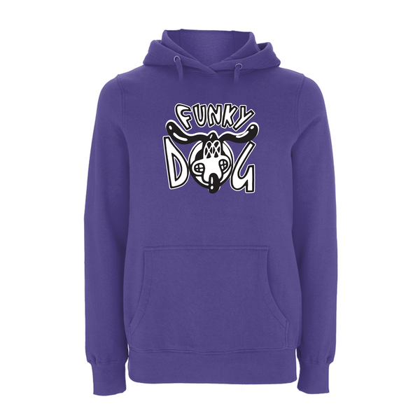 FUNKY DOG  - FUNKY DOG LOGO Hoodie – Rave inspired 90s streetwear, retro fashion from Have a nice day london store 