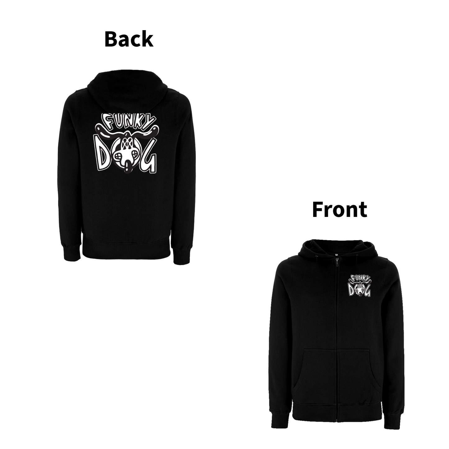 FUNKY DOG - 90's CLASSIC LOGO Zip Hood
