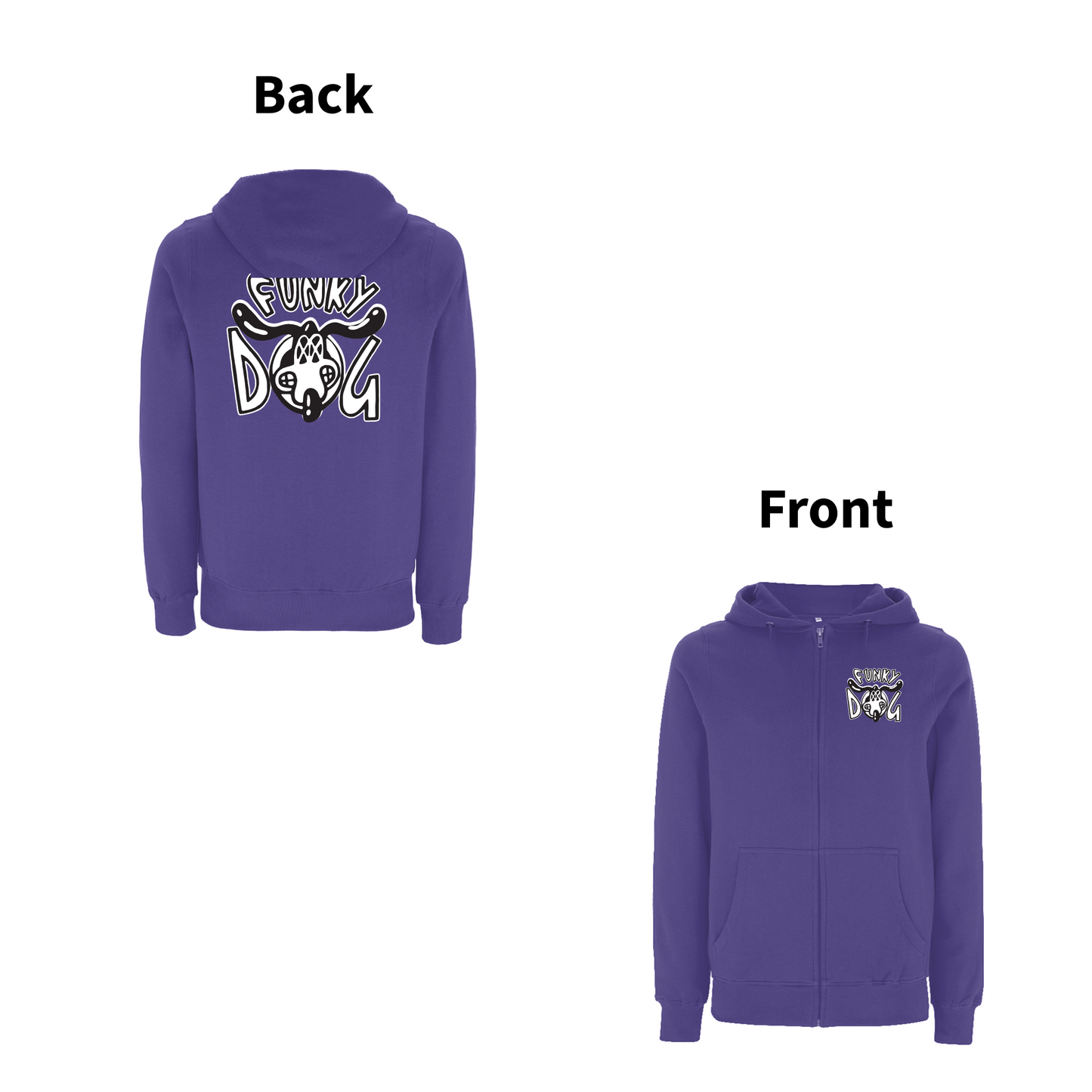 FUNKY DOG - 90's CLASSIC LOGO Zip Hood