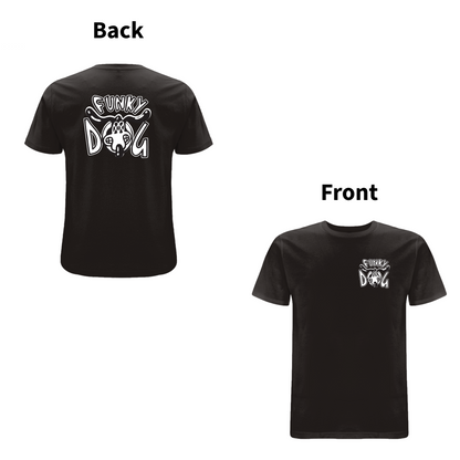 FUNKY DOG  - FUNKY DOG LOGO Front and Back Print T-shirt