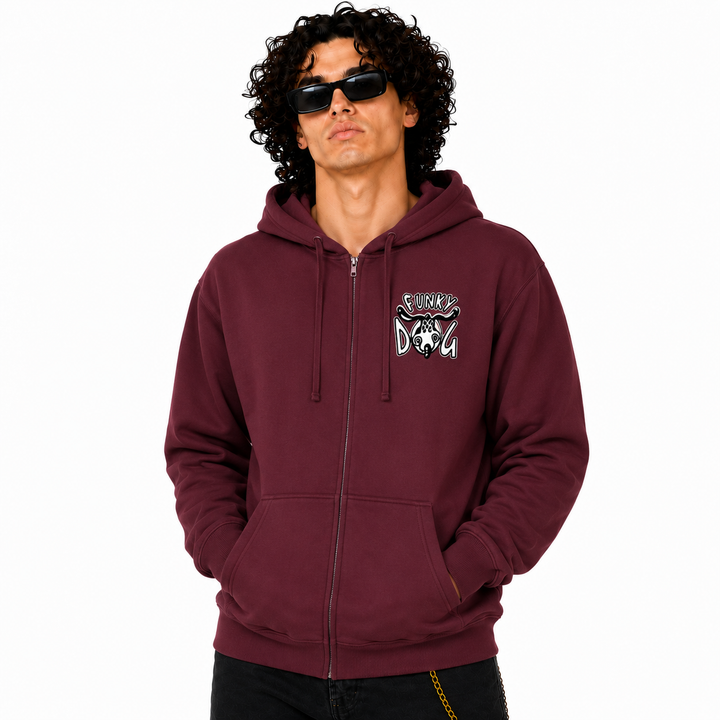 FUNKY DOG - 90's CLASSIC LOGO Zip Hood