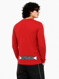 FUNKY DOG - DOGGIE STYLE  Front and Back Print Longsleeve T-shirt