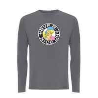 Shurl The Girl - 90's Classic Logo Front Print Longsleeve T shirt – Rave inspired 90s streetwear, retro fashion from Have a nice day london store 
