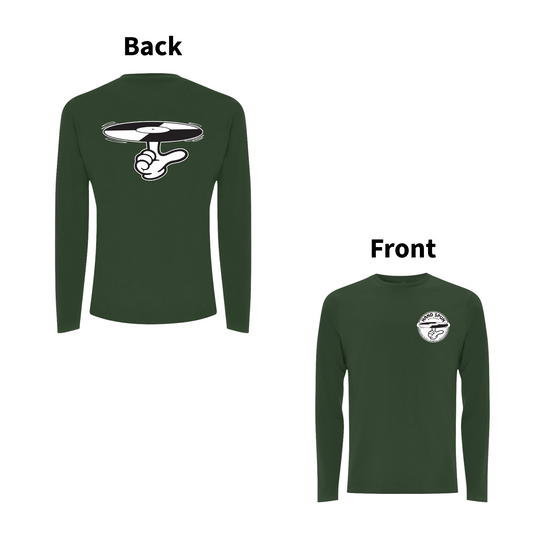 HANDSPUN  RECORDS  -  CLASSIC LOGO Front and Back Print Longsleeve T-shirt - A Have A Nice Day Brand.