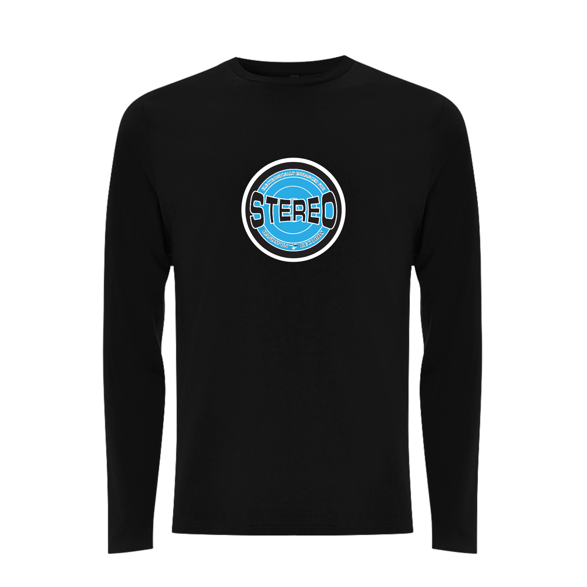HANDSPUN RECORDS - STEREO SKY BLUE Longsleeve – Rave inspired 90s streetwear, retro fashion from Have a nice day london store 