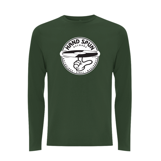 HANDSPUN RECORDS - Classic Front Print Logo Longsleeve T-shirt