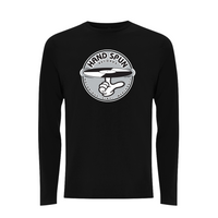 HANDSPUN RECORDS - Classic Front Print GREY Logo Longsleeve T-shirt – Rave inspired 90s streetwear, retro fashion from Have a nice day london store 