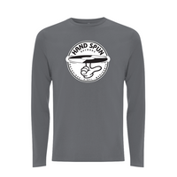 HANDSPUN RECORDS - Classic Front Print Logo Longsleeve T-shirt – Rave inspired 90s streetwear, retro fashion from Have a nice day london store 