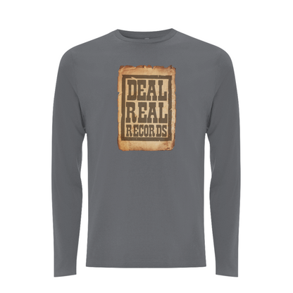 HANDSPUN RECORDS - DEAL REAL Front Print Longsleeve T-shirt